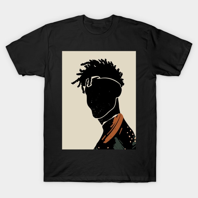 Black Hair No. 2 T-Shirt by DomoINK